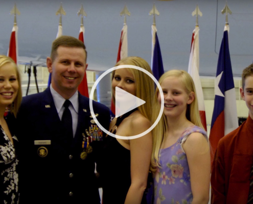 Chief Master Sgt. Michael Tedford (USAF Ret.) and his family.